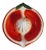 Mid Century Italian Orange Ceramic Juicer For Sale
