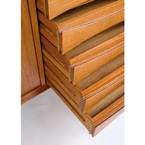 Black Sideboard Model 29 in Teak by Arne Vodder for Sibast, 1950s For Sale - Image 8 of 12