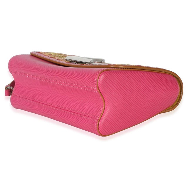 Animal Skin Pink Multicolor Stitch Epi Twist MM For Sale - Image 7 of 9