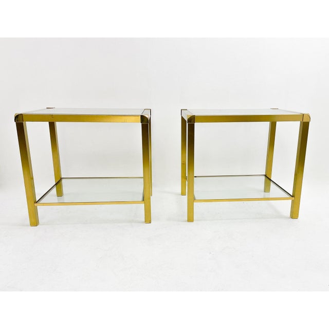 Mid-Century Modern Pair of Side Tables, Italy.