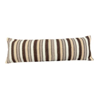 Turkish Hemp Pillow Cushion Natural Beige Brown Cushion Cover 14x45 For Sale