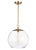 2020s Chapman & Myers by Visual Comfort Studio Atlantic Round Pendant, Brass For Sale - Image 5 of 5
