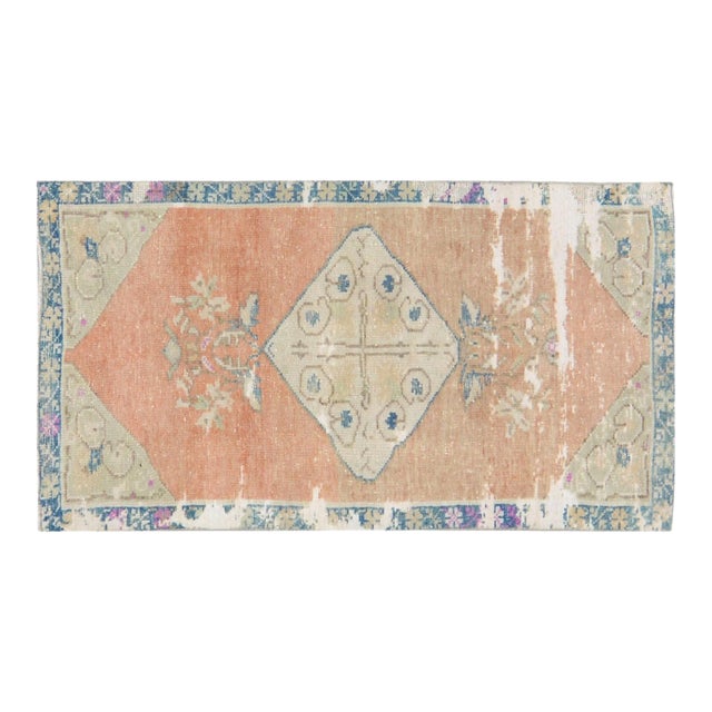 Vintage Turkish Anatolian Hand Knotted Wool Rug, 2'8''x5' For Sale