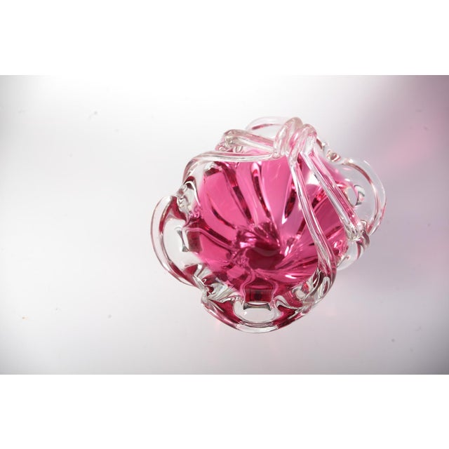 Glass Vase and Bowl by Josef Hospodka for Sklarny Chribska, Czech, 1960s, Set of 5 For Sale - Image 9 of 12