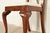 Brown Henkel Harris Queen Anne Solid Cherry Wood Dining Chairs, Set of Six For Sale - Image 8 of 13