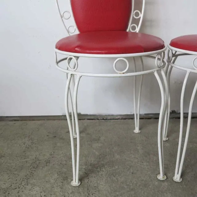 Vintage Metal Bench Set with Two Chairs, Set of 3 For Sale - Image 12 of 18