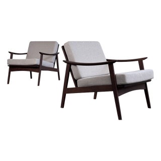 Mid-Century Modern Easy Chairs, 1960, Set of 2 For Sale