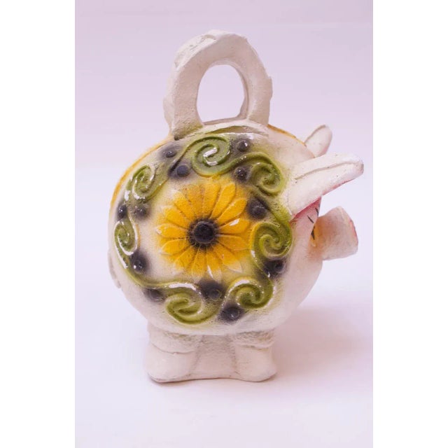 Mid-Century Modern Mid-Century American Painted Chalkware Pig For Sale - Image 3 of 13