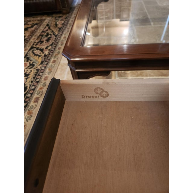 Drexel Drexel Heritage Chippendale 'Carleton Cherry' End Table - (4 Piece Set Available) 1990 For Sale - Image 4 of 6
