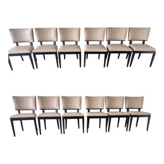 1990s Christian Liaigre Harry Dining Chairs - Set of 12 For Sale
