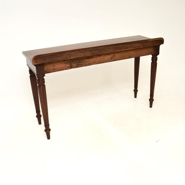Mid 19th Century Large Antique Victorian Mahogany Console Table, 1840s For Sale - Image 5 of 9