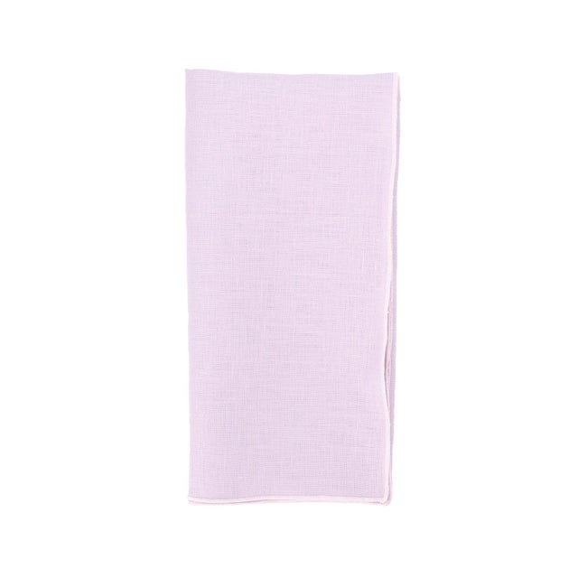 Contemporary Purple Linen Napkins, Set of 4 For Sale - Image 3 of 6