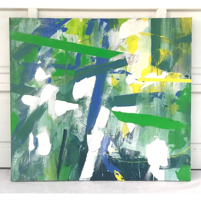 Vintage Abstract "Unfinished-Unlimited Joys" Multimedia Painting For Sale In Los Angeles - Image 6 of 6