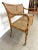 Late 20th Century Late 20th Century Elegant Sheraton Style Painted Floral Cane Settee With Neoclassical Detailing For Sale - Image 5 of 14