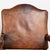 Pair of 20th century French armchairs, crafted in oak and upholstered in heavily distressed vintage leather. Wonderful...