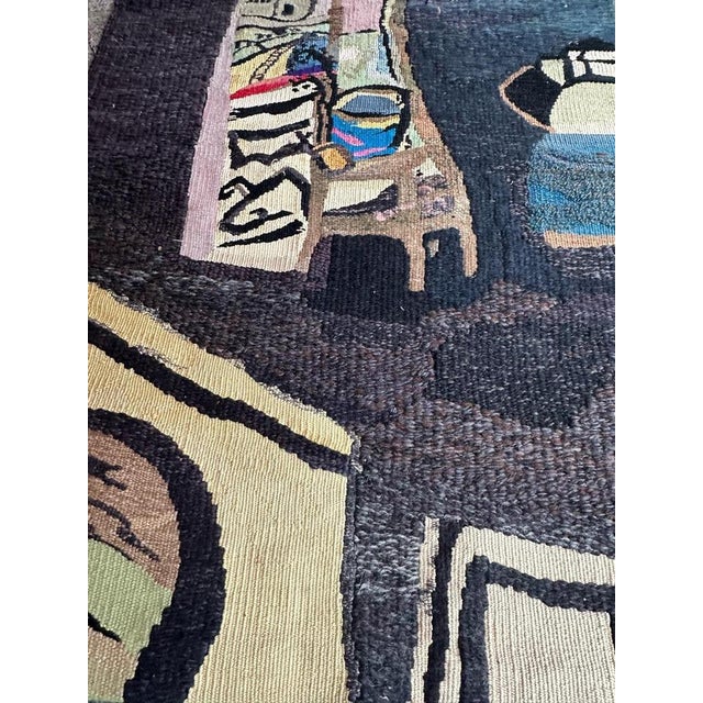 Mid-Century French Aubusson Tapestry by Chantal Aynes, 1960s For Sale - Image 15 of 18