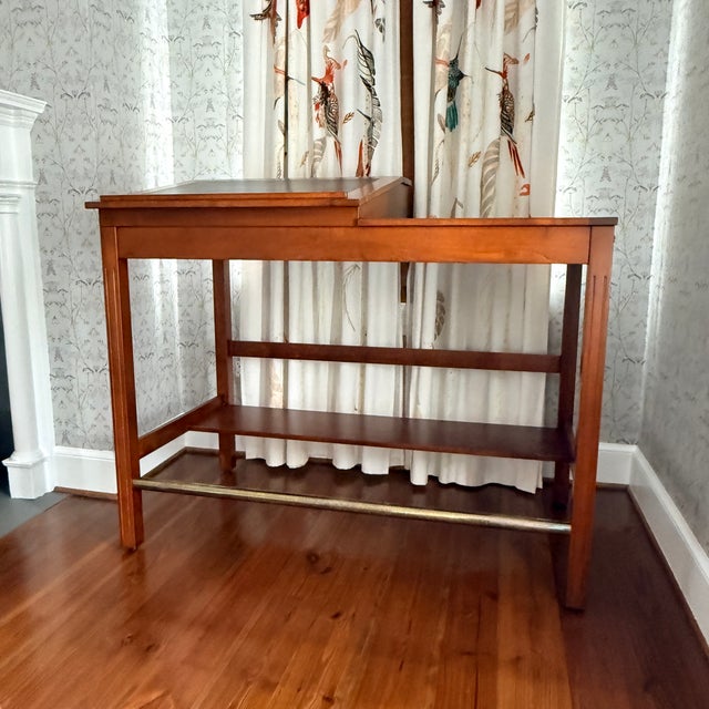 Hand-Crafted Standing Drafting Desk with Pull Out Sides This is a beautiful desk with so many thoughtful features: an...