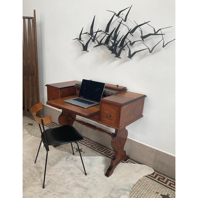 Antique Spinet Secretary/Desk Attr. To Hekman For Sale - Image 12 of 16