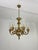 1960s 6-Light Venetian Brass and Murano Glass Chandeliers, 1960s, Set of 2 For Sale - Image 5 of 14