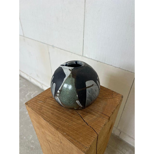 Vintage Handmade Studio Ceramic Vase, 1970s For Sale - Image 3 of 5