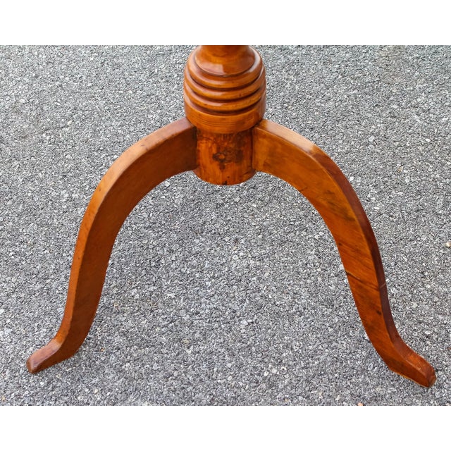 Cherry Empire Side Table Antique 19th Century Refinished For Sale In Philadelphia - Image 6 of 8