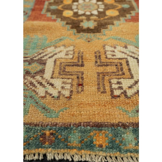 Turkish Turkish Mini Rug Oriental Hand Knotted Vintage Rug 1'7" x 2'11" #21181 For Sale - Image 3 of 8