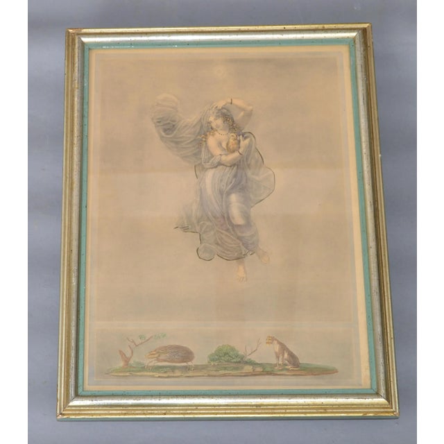 Taupe Borghese 1890 Steel Engraving Greco Roman Scene Bernard Picture Co. New York Holding Bird. For Sale - Image 8 of 13