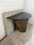 Bronze Contemporary Sculptural Corten Steel Console Table With Black Marble Top and Granite Back Panel For Sale - Image 8 of 9
