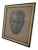 Mina Anselmi, Face of Man, 1940, Charcoal Drawing, Framed For Sale