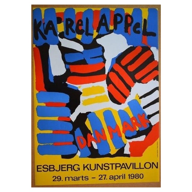 Karel Appel, Esbjerg Kunstpavillon Exhibition, 1980, Original Poster For Sale