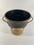 Black Vintage French Black and Gold Tole Cachepot For Sale - Image 8 of 12