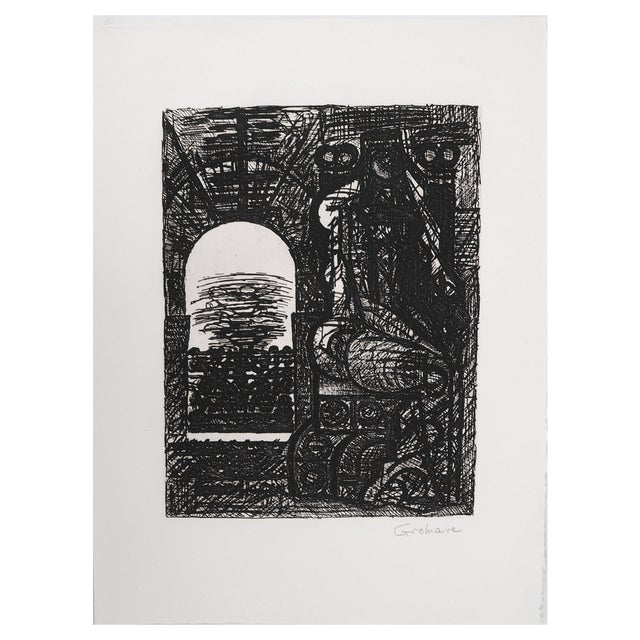 Marcel Gromaire, Shakespeare, Lady Macbeth, 1958, Original Etching For Sale