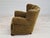 Mid-Century Modern Vintage Danish Relax Chair in Green Fabric, 1950s For Sale - Image 3 of 17