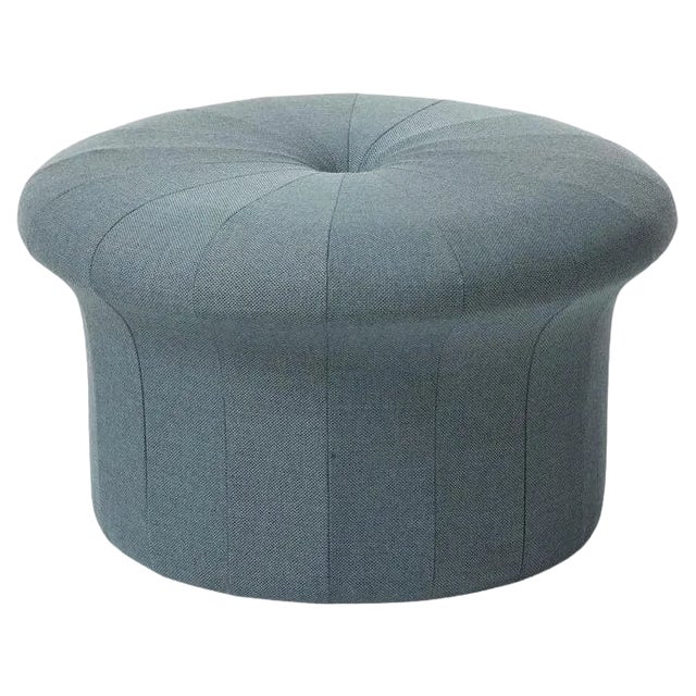 Grace Light Steel Blue Pouf by Warm Nordic For Sale