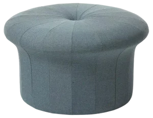 Grace Light Steel Blue Pouf by Warm Nordic