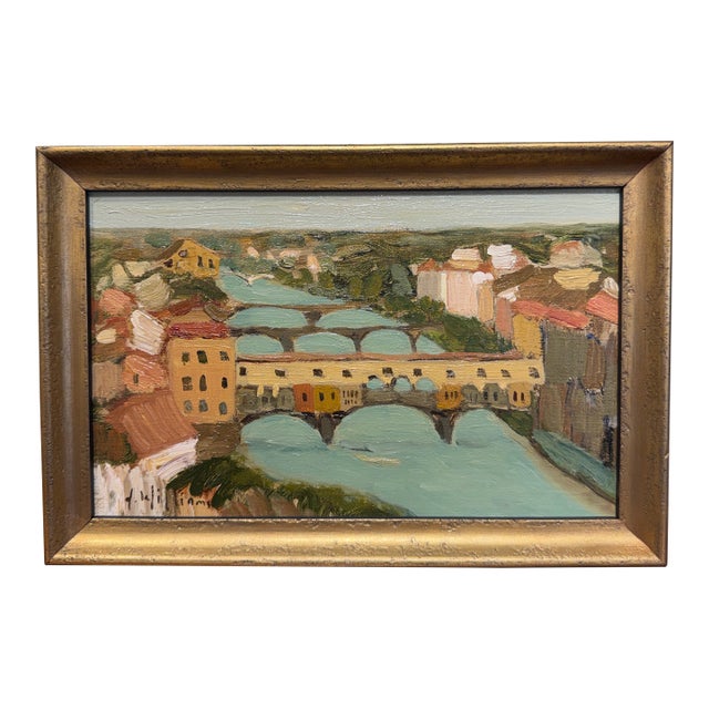 20th Century Oil Painting Venice For Sale