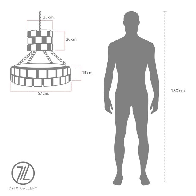 Blue 1970s Hand Blown Glass Chandelier by Feders For Sale - Image 8 of 9