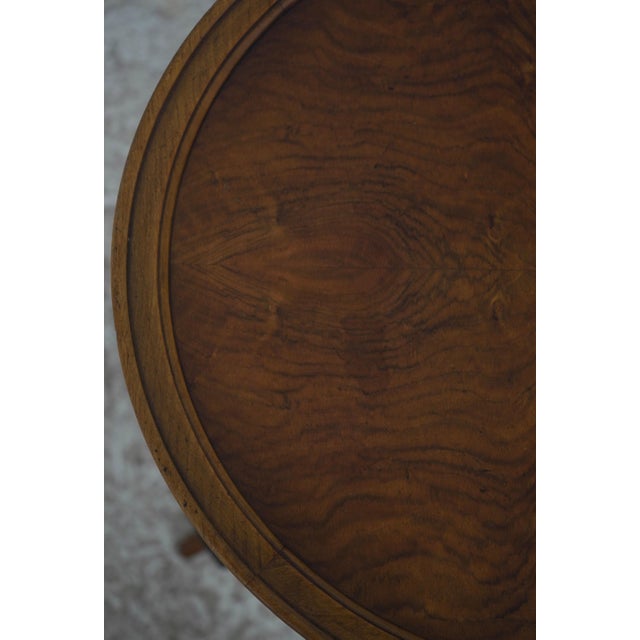 Baker Faux Bamboo Round Accent Table For Sale In Philadelphia - Image 6 of 14