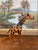 Hand-Carved Painted Wooden Giraffe Sculpture With Black Markings. For Sale In Seattle - Image 6 of 9