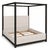 Modern Modern Canopy Cal King Bed With Upholstered Inset. For Sale - Image 3 of 3