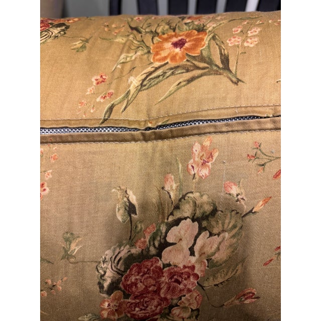 Custom pillow cover by Claire Brody Designs, made from authentic mid-century modern deadstock chintz fabric. Features a...