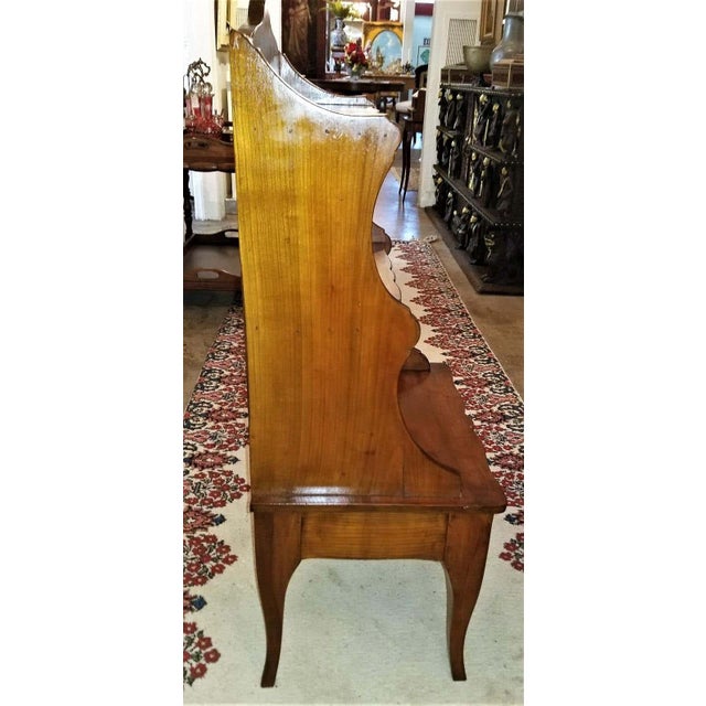 Wood Pair of 18c Country French Cherrywood Open Shelved Side Tables For Sale - Image 7 of 11