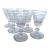Antique English Georgian Cut Crystal Wine Glasse – Set of 6 For Sale