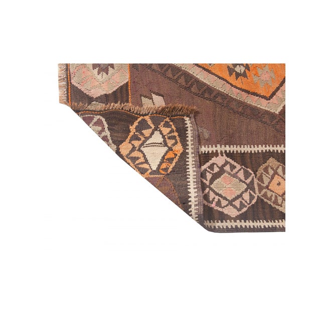 1960s Vintage Turkish Kars Kilim Rug - 5`1" X 12`10" For Sale - Image 5 of 6