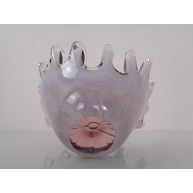 Handmade Crystal Glass Bowl from Gränna Glas, Sweden, 1970s For Sale - Image 14 of 18