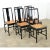 Vintage Italian Ebonized and Cane Dining Chairs – Set of 6 For Sale In Baton Rouge - Image 6 of 12