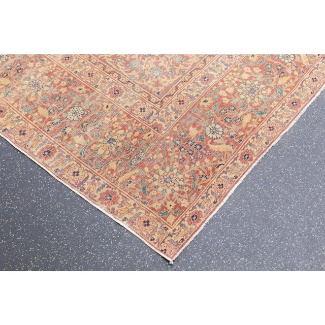 Textile Antique Lavar Kerman Rug 7' x 7'8'' For Sale - Image 7 of 12