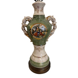 1950s French Court Victorian Lamps by Jean Honore' Fragonard -a Pair For Sale