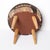 Wood Handwoven Vintage Kilim Upholstered Ottoman Stool | Tribal Wool Footstool With Wooden Legs For Sale - Image 7 of 8