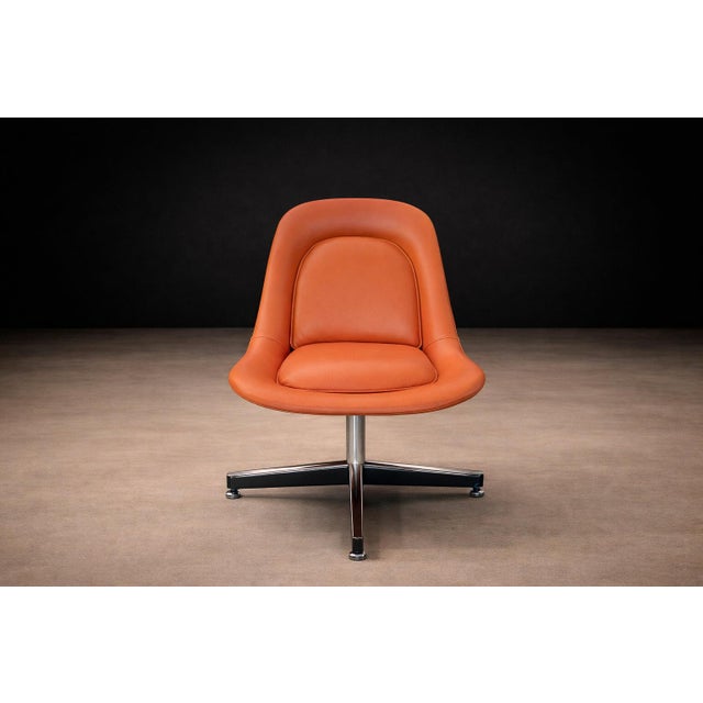 Pair of “Pollock” Armchairs by Forma, Aluminum & Leather, Brazil, 1970s - Lot 153 For Sale - Image 12 of 15